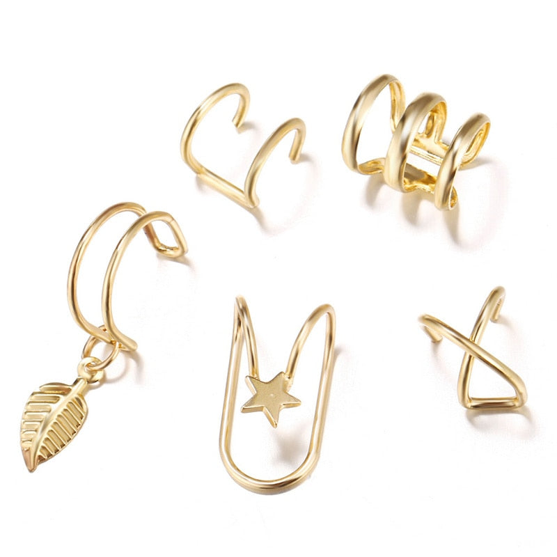 Fashion Exquisite Rhinestone Decor Ear Cuff earring for Woman Ear 2026 Summer New Arrival Christmas Jewelry Gift